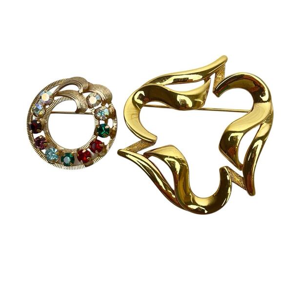 Brooch Mixed Lot Of 12 Variety Styles Materials Some Signed Wearable Vtg To Now - Picture 6 of 16